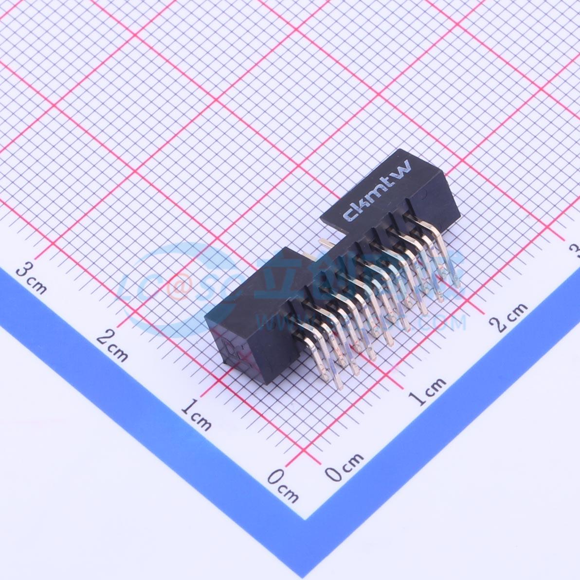 连接器 B-3002R16P-0110 弯插,P=2mm 2x8P 简牛座