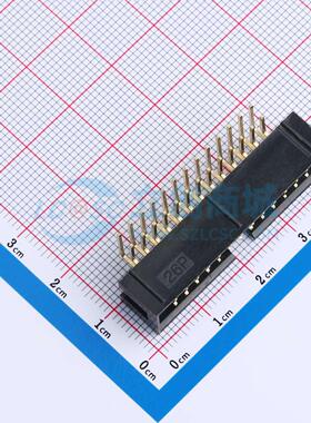 连接器 XDFH-0259-2*13P 弯插,P=2.54mm 2x13P 简牛座