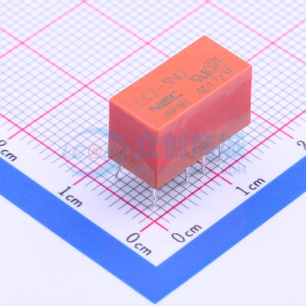 信号继电器 EC2-3NU DIP,7.5x15mm 3V 原装正品 电子元器件配单