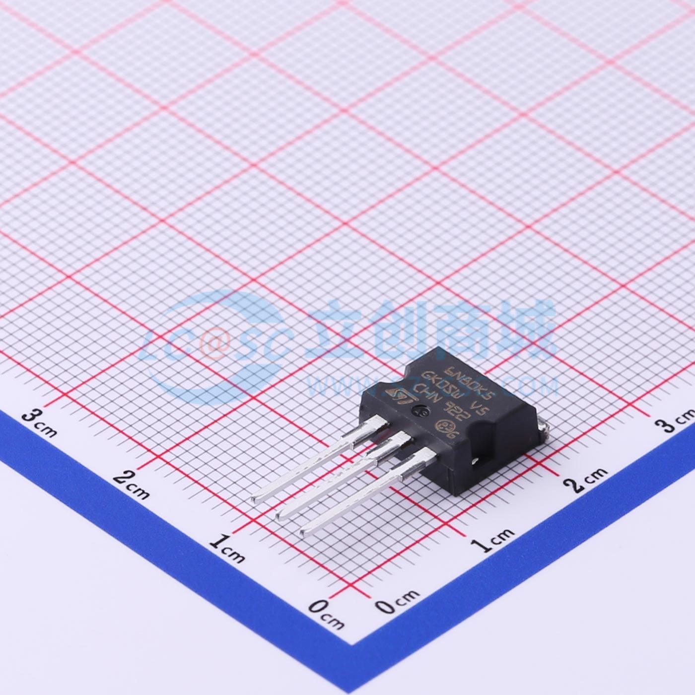 场效应管(MOSFET) STI6N80K5 TO-262(I2PAK) 800V 4.5A ST(意法半