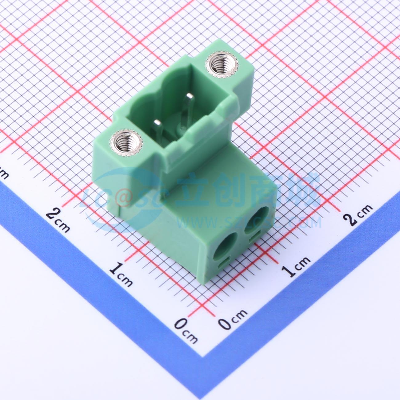 插拔式接线端子 KF2EDGRKP-5.0-2P P=5mm 插头 1x2P 电子元器件