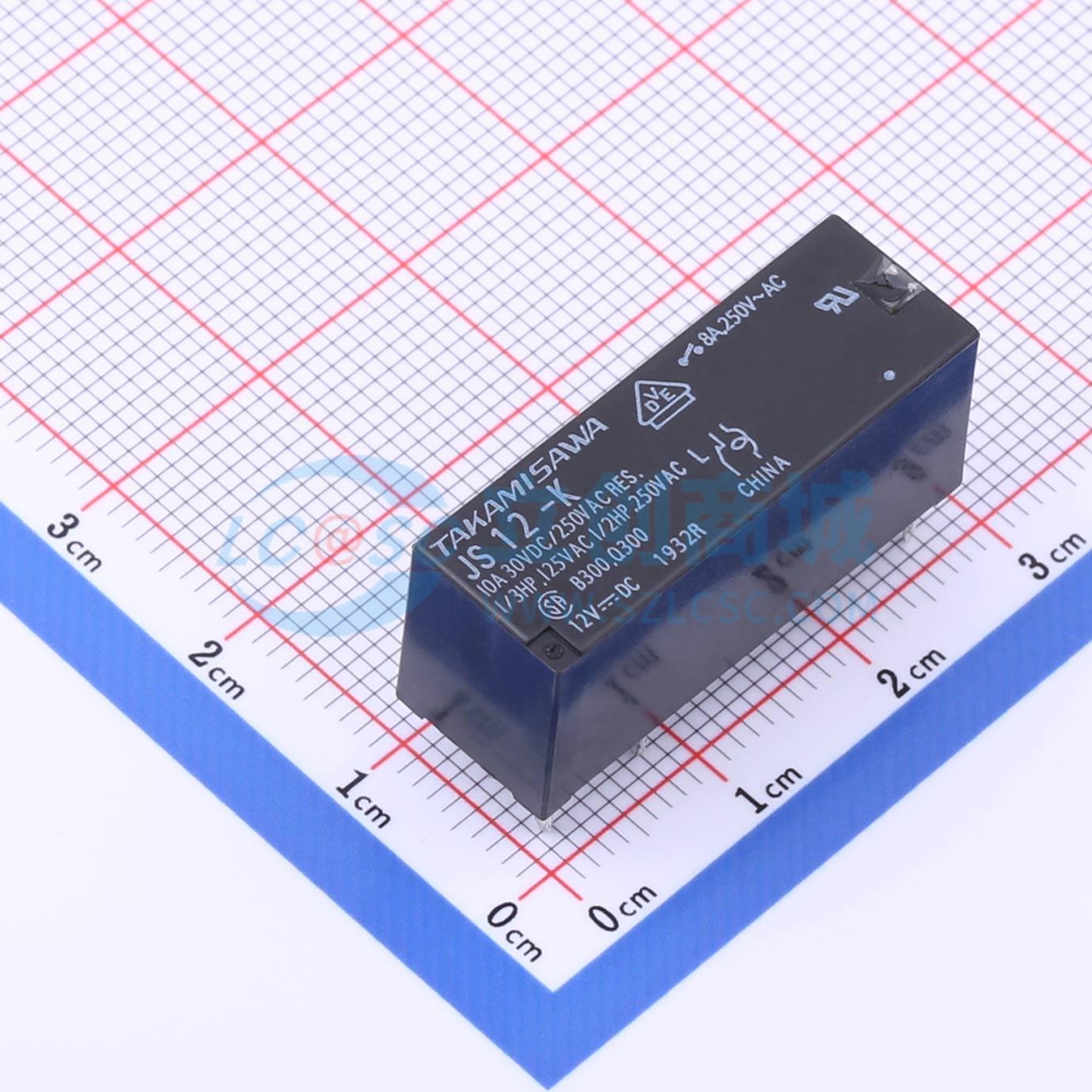 功率继电器 JS-12-K 插件,10x29mm 原装正品 电子元器件配单