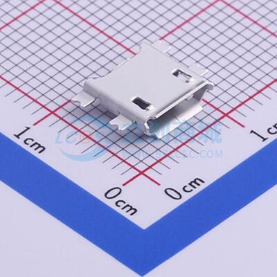 USB连接器 MICRO CBJB1.17-4P SMD 母 沉板 5P 电子元器件配单