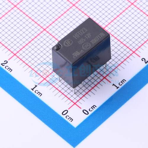 功率继电器 HFD23/005-1ZP DIP,7.5x12.5mm 6 5V 电子元器件配单