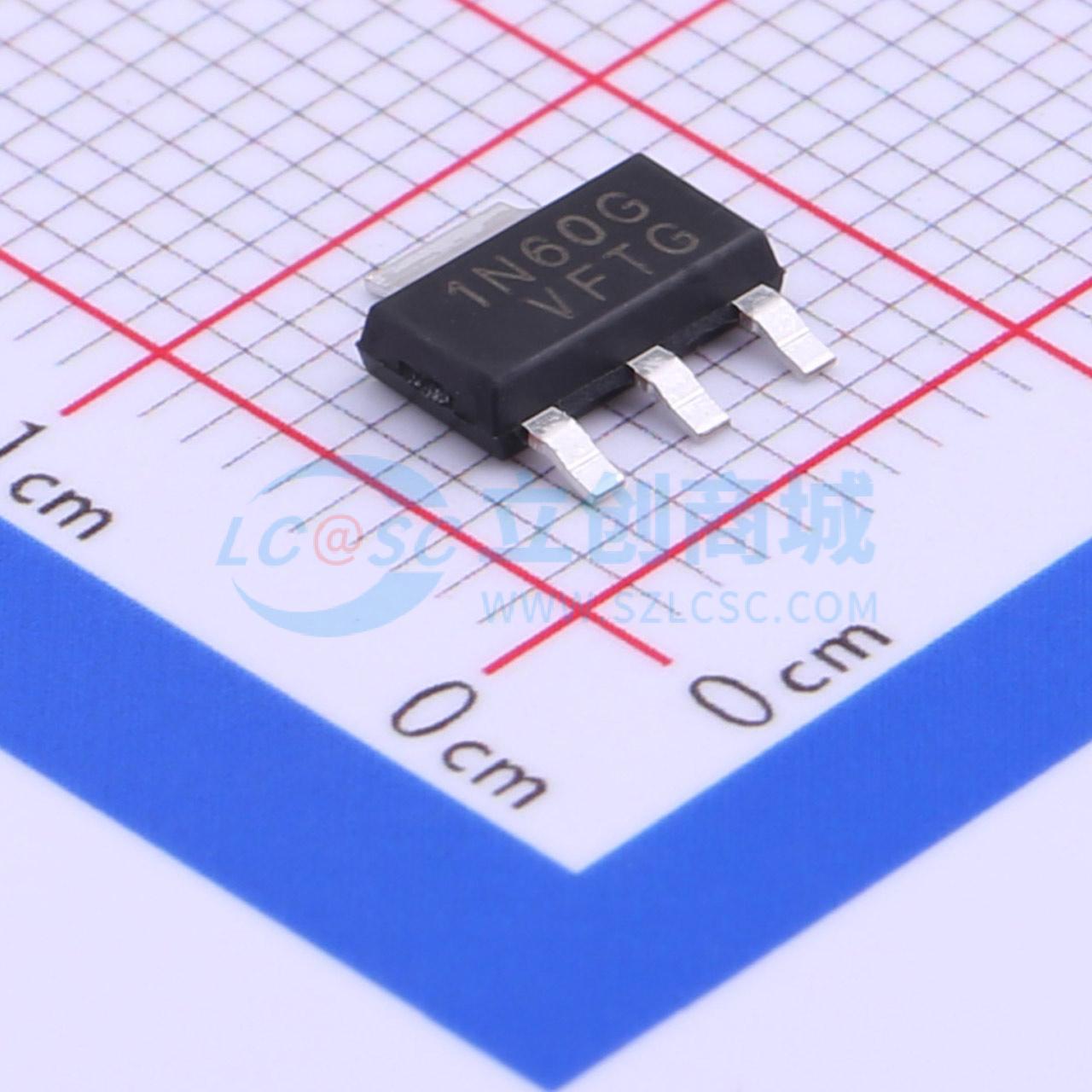 场效应管(MOSFET) 1N60G SOT-223 600V 1A UMW(友台半导体) 原装