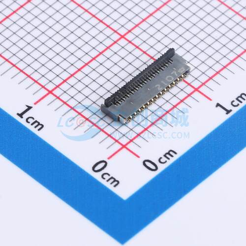 连接器 FH35C-27S-0.3SHW(50) SMD,P=0.3mm,卧贴 翻盖式 27P 双侧