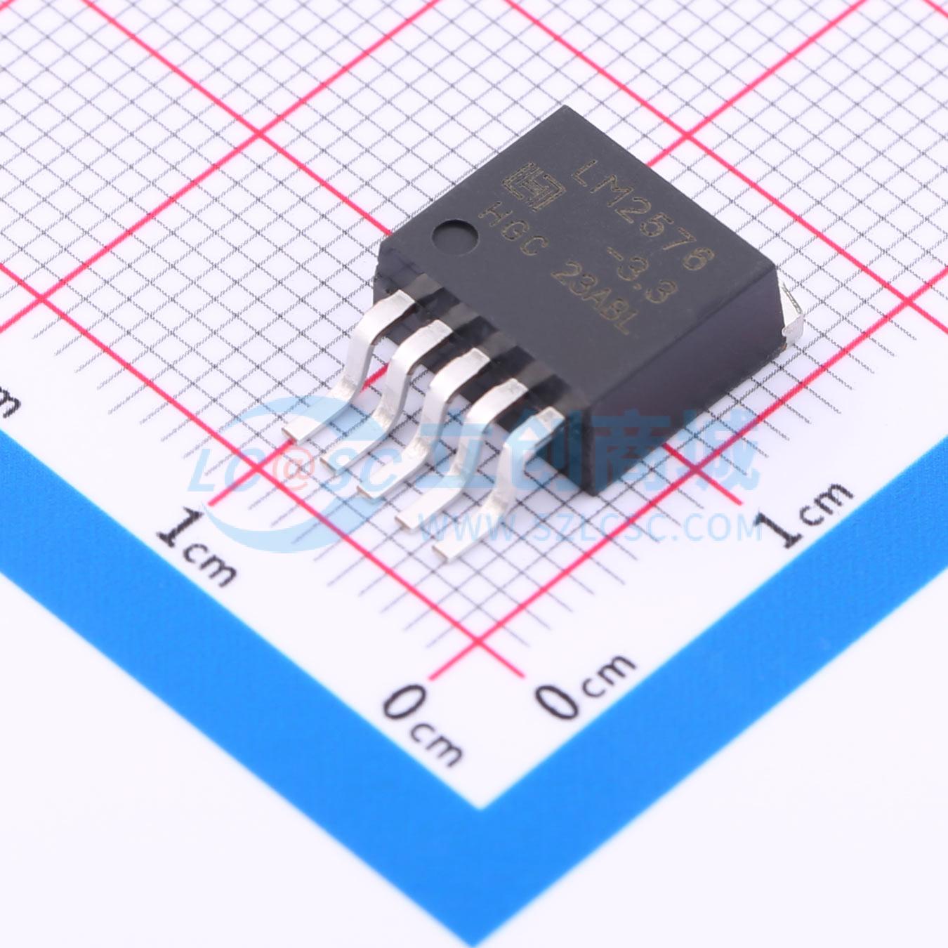 DC-DC电源芯片 LM2576S-3.3RG TO-263-5 原装正品 电子元器件配单
