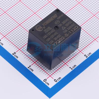 功率继电器 YX202-S-112D 插件,19.1x15.4mm 5 12V 电子元器件
