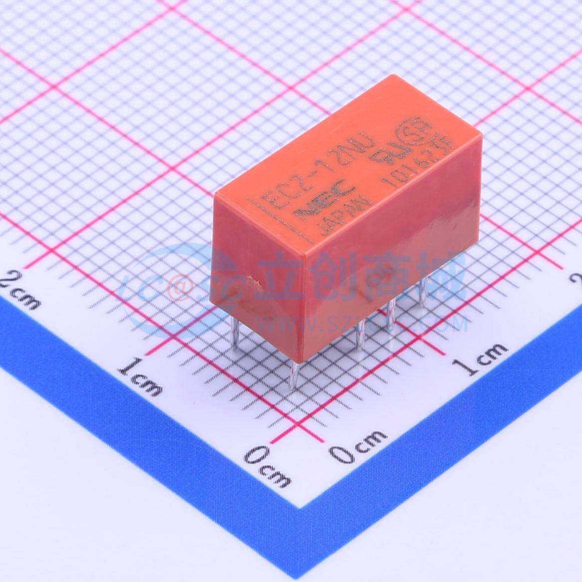 信号继电器 EC2-12NU DIP,7.5x15mm 12V 原装正品 电子元器件配单