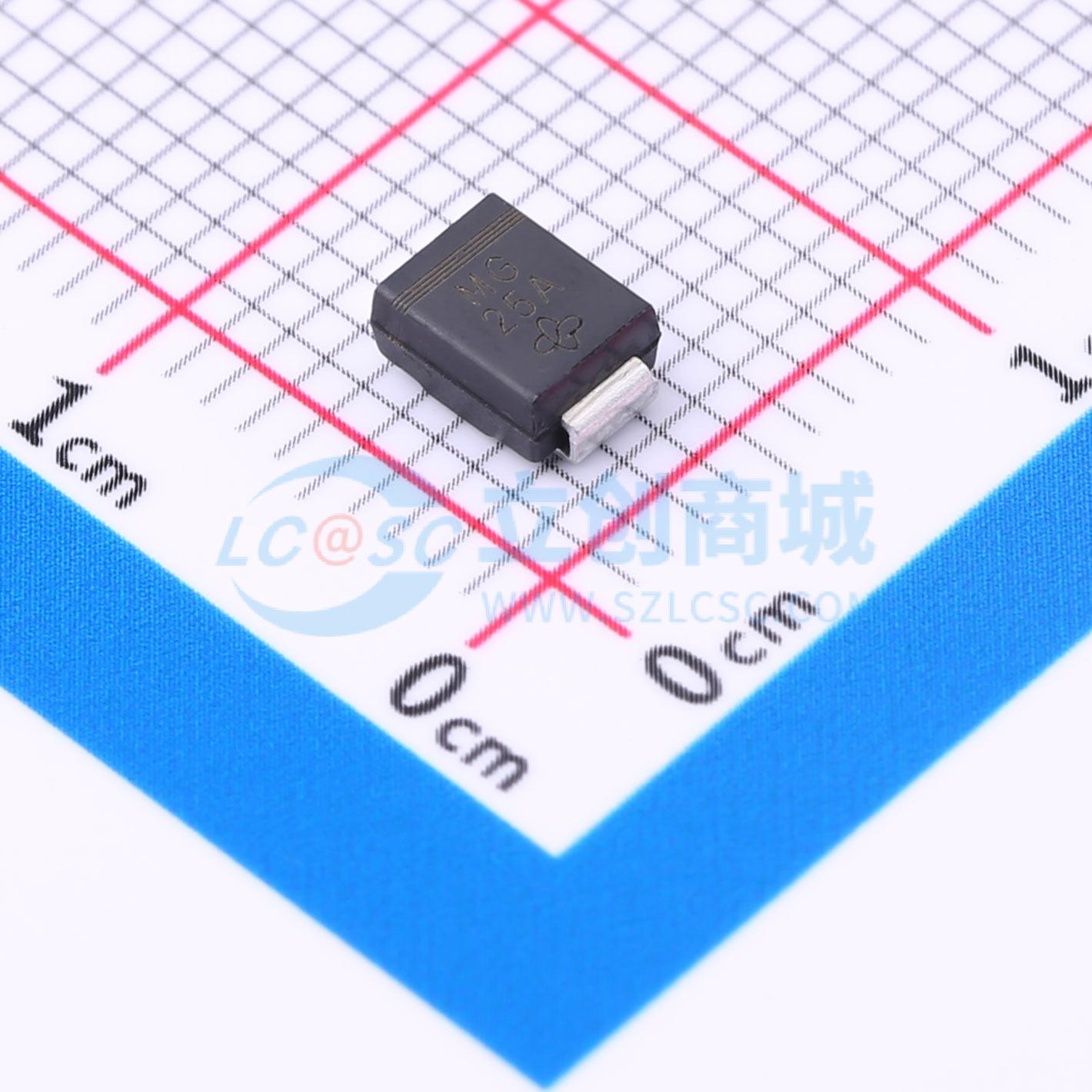 TVS/ESD管 SMBJ28A-E3/5B DO-214AA(SMBJ) 28V 13.2A 原装正品