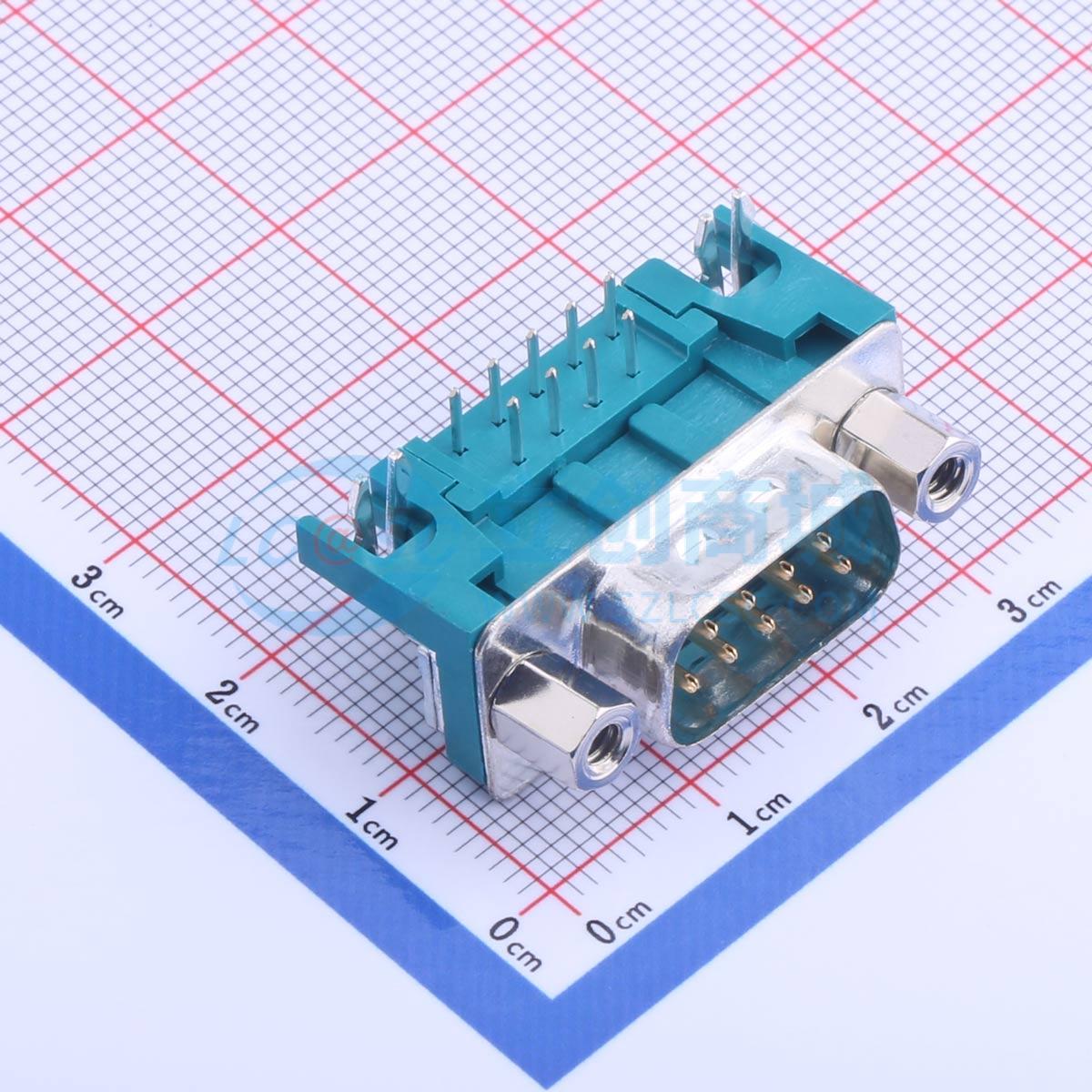 D-Sub/VGA连接器 DT10121-M5W3-4F 弯插 公 9P 电子元器件配单
