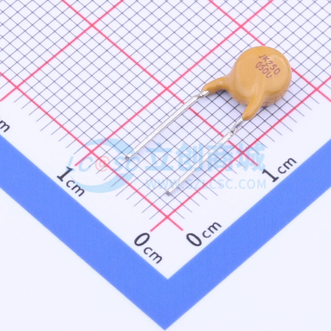 自恢复保险丝 JK250-050U 插件 250V 50mA 原装 电子元器件配单