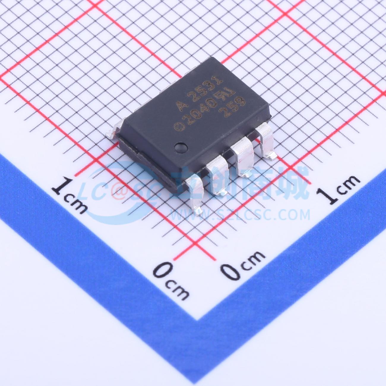 逻辑输出光耦 HCPL-2531-500E SOP-8-2.54mm 原装 电子元器件配单