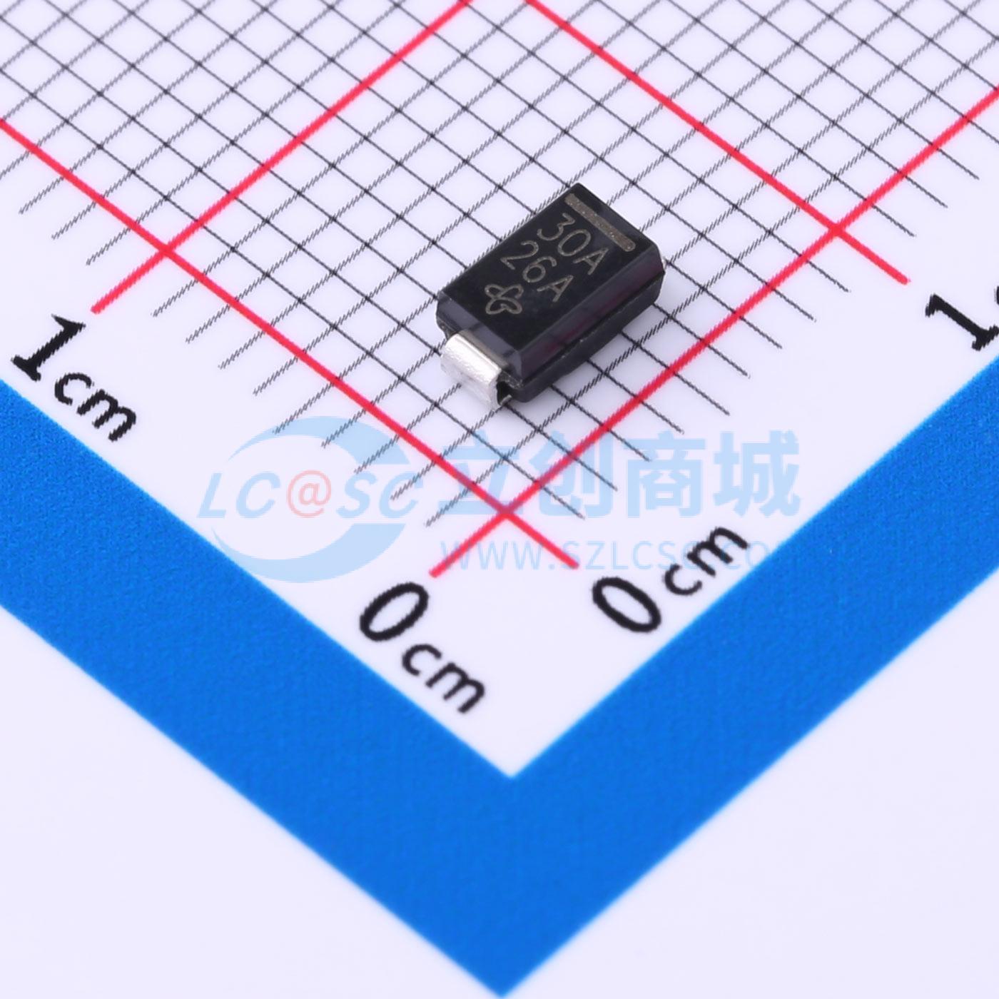 TVS/ESD管 P4SMA30A-E3/61 SMA(DO-214AC) 25.6V 9.7A 原装正品