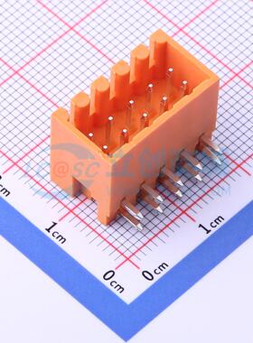 插拔式接线端子 KF2EDGERC-3.5-2*5P 弯插,P=3.5mm 板端/插座-闭
