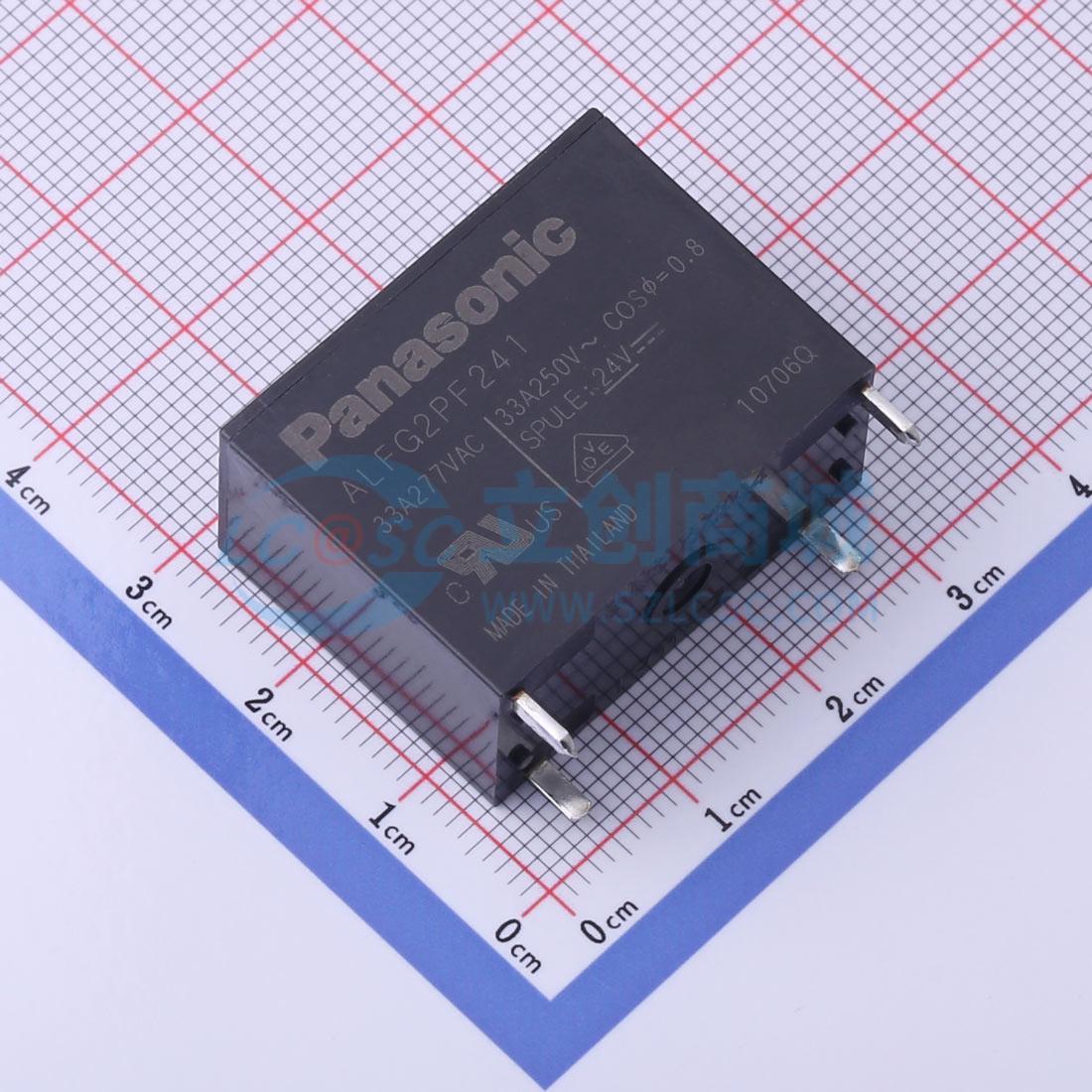 功率继电器 ALFG2PF241 插件,15.7x30.1mm 24V 电子元器件配单