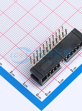 连接器 XDFH-0259-2*11P 弯插,P=2.54mm 2x11P 简牛座