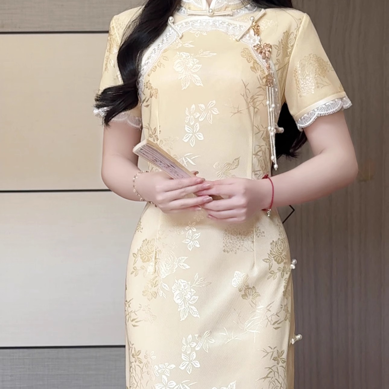 抹茶麻薯2025年夏季新款改良旗袍复古素雅年轻少女新中式日常可穿