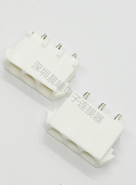 350825-1 TE/AMP全新原装现货3P6.35mm直针座 接插件线对板连接器