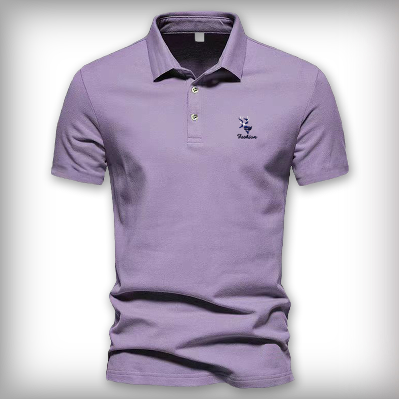 夏季纯色短袖POLO衫翻领半袖上衣