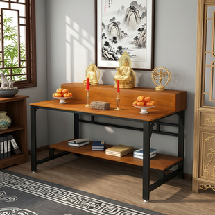 供桌香案家用中式简约关公财神爷菩萨仙家现代佛像供奉台佛台贡桌