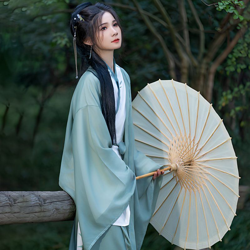 2026新款汉服女交领比甲齐胸襦裙古风超仙古装超仙广袖大码200斤