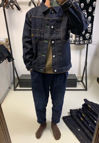 春季百搭工装褶皱牛仔夹克外套