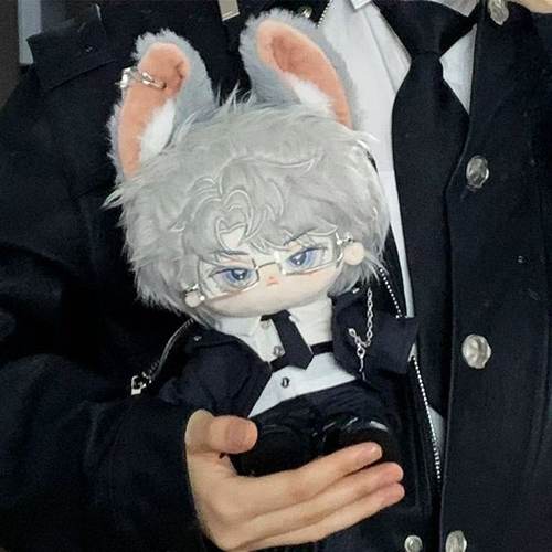 20厘米棉花娃娃衣服酷帅精英特工西装娃衣无属性套装玩偶服替换装