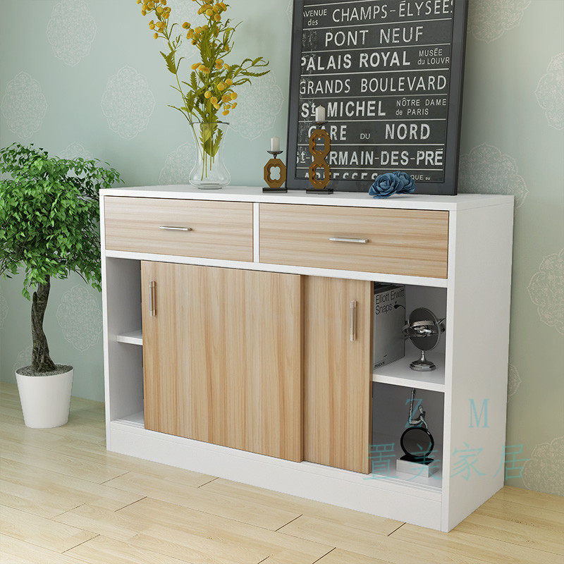 家用餐边柜茶水柜推拉门简约实木轻奢厨房储物柜多功能碗柜可定做,住宅家具,餐边柜,淘宝优惠券,粉丝福利购,淘宝优惠卷