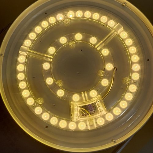 LED吸顶灯灯芯圆灯盘光源灯板灯管72W18W48W36W暖光黄光色温3000k