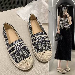 百搭平底舒适圆头深口单鞋 时尚 2026年新款 女外穿一脚蹬夏季 渔夫鞋