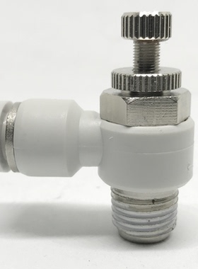 气动白色快速接头节流调速SL SC4 6 8 10 12 16-M5 M601 02 03 04