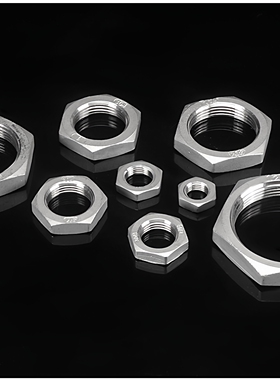 气动专用 英制牙 PT R 304不锈钢螺母1/8 1/4 3/8 1/2 3/4 1寸1分