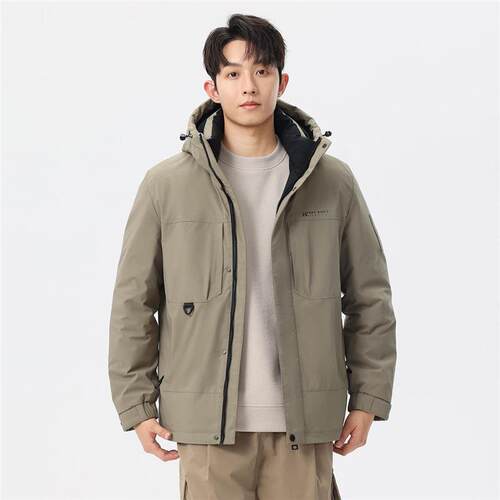 蓄热保暖高充绒量羽服男士