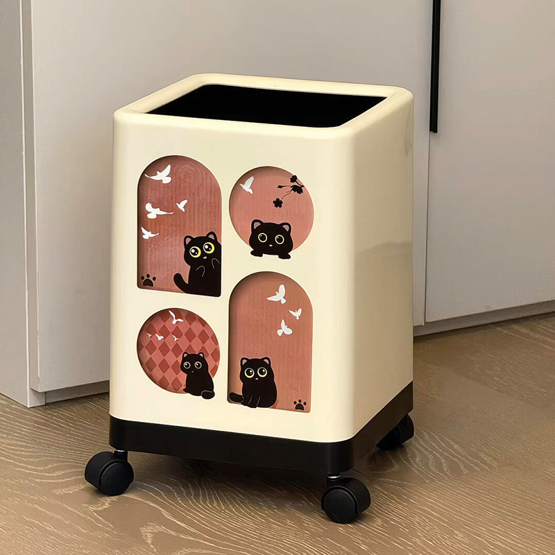 带轮垃圾桶家用高颜值