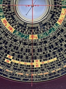 崇道堂山龙头罗盘5寸6寸8寸 专业入门风水盘纯铜高精度综合罗盘仪