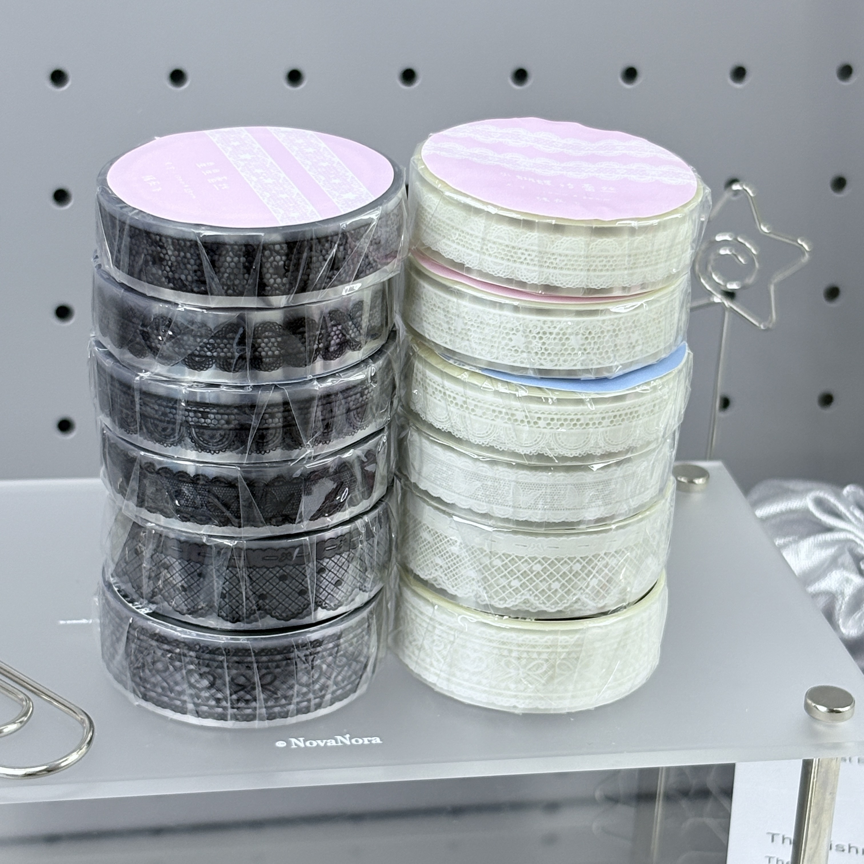 现【蕾丝拉条】猪在飞原创蕾丝拉条手帐素材咕卡咕本pet拼贴素材