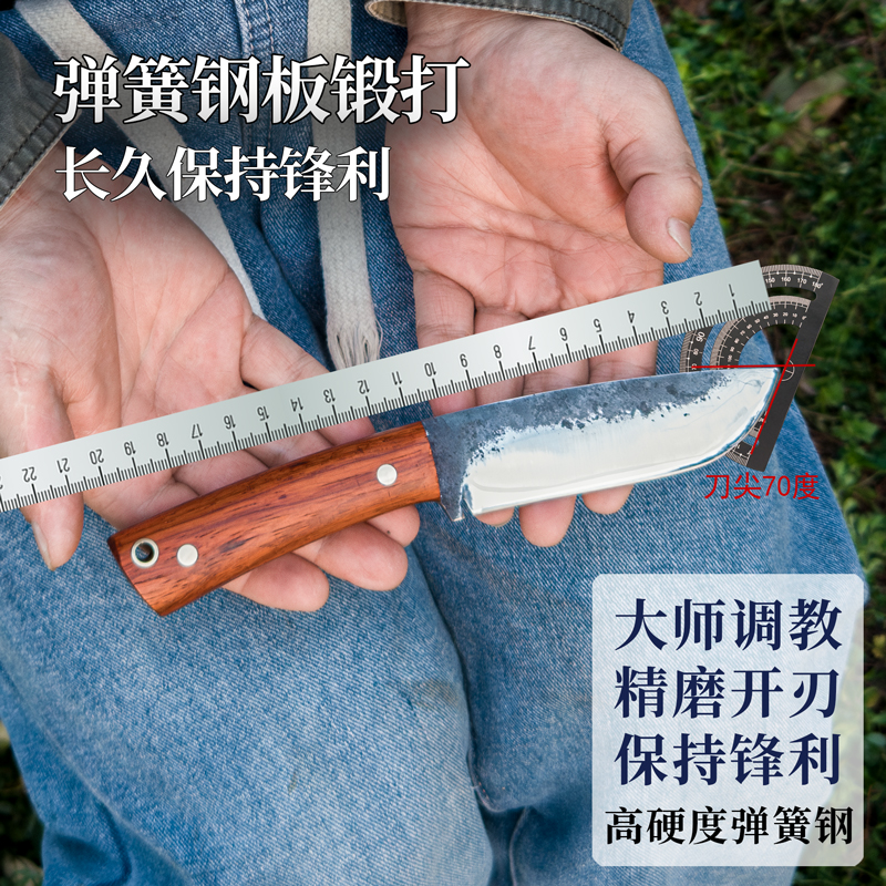 锋利弹簧钢板手工锻打微镜面开刃