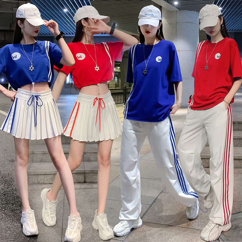 啦啦操舞蹈健美操服成人拉拉队学生运动会班服男女团DS舞台演出服