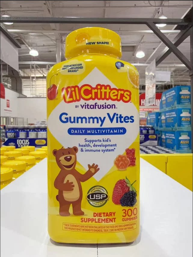 Lil Critters 小熊儿童复合维生素软糖300粒