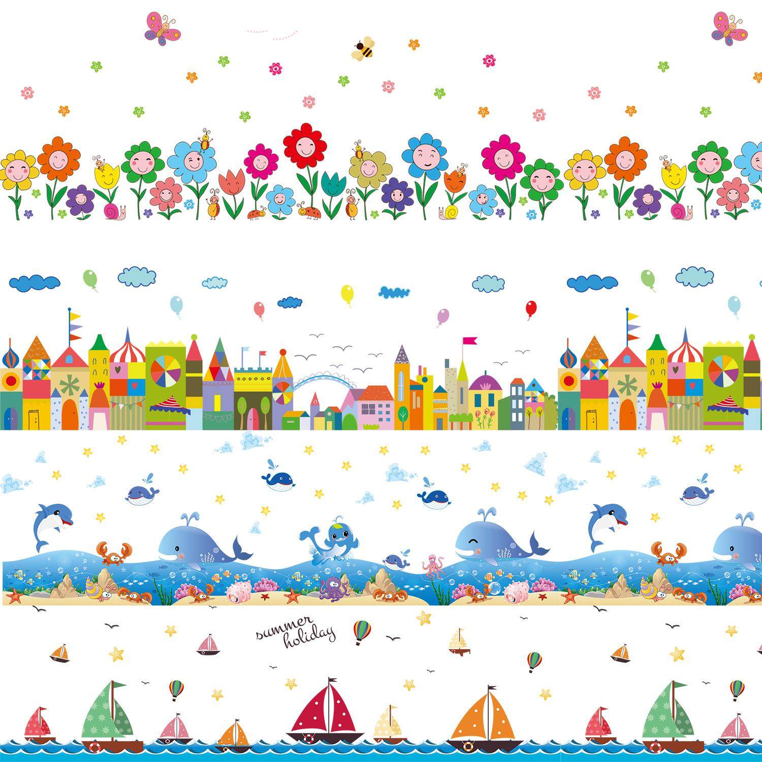 五年级美术教室布置装饰班级用品创意幼儿园环创小班初中踢脚线贴,家居饰品,软装墙贴,淘宝优惠券,粉丝福利购,淘宝优惠卷