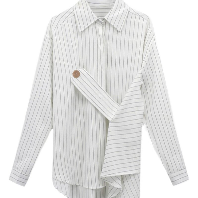 출산 가을 정장 나들이 패션 2024 새로운 가을 느슨한 인터넷 연예인 스타일 캐주얼 셔츠 여성 탑