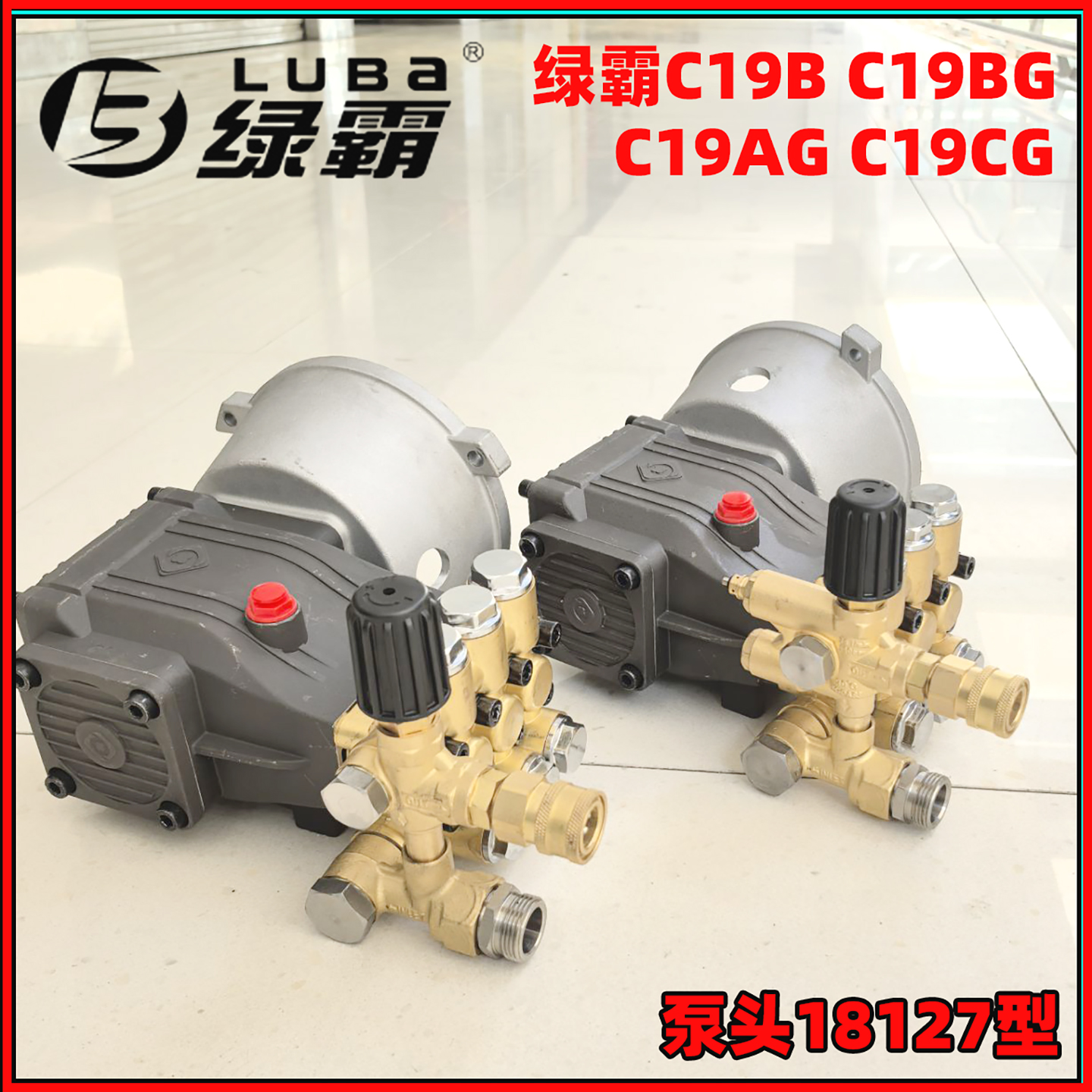 绿霸C19BG高压清洗机泵头