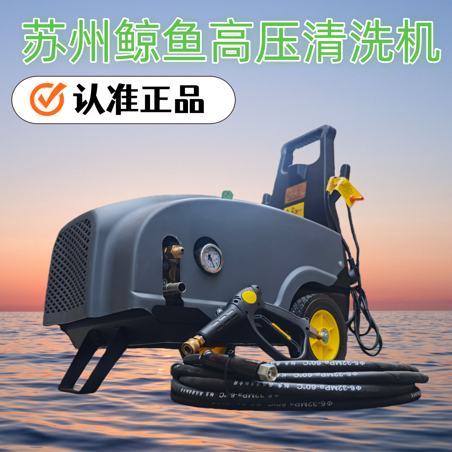 鲸鱼商用洗车机铜芯220V自吸