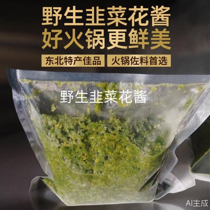 野生山韭菜花酱内蒙古兴安盟火锅佐料0添加无防腐东北阿尔山特产
