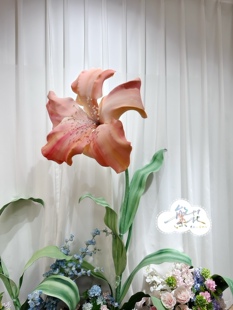 EVA鸢尾婚庆纸花手工定制路引纸手绘摄影橱窗DP装饰布置
