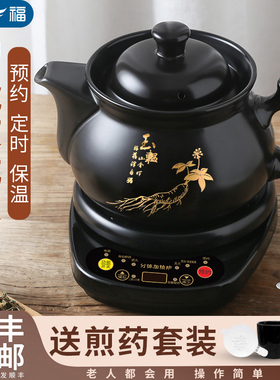 全自动中药电煎药壶熬药熬汤两用砂锅机中医煮炖药煲药罐家用煎锅