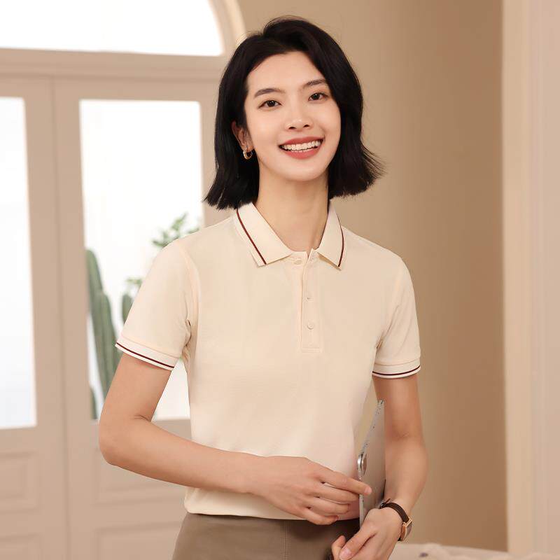 短袖t恤定制印字logo高端工作服幼儿园园服工衣diy订做翻领polo衫