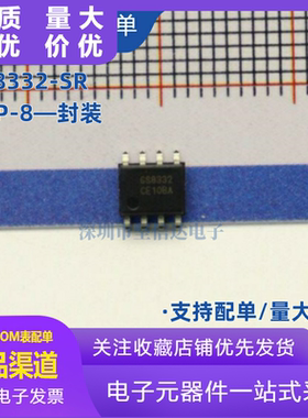 全新原装 GS8332-SR 封装SOP-8 精密运算放大器IC芯片 现货供应