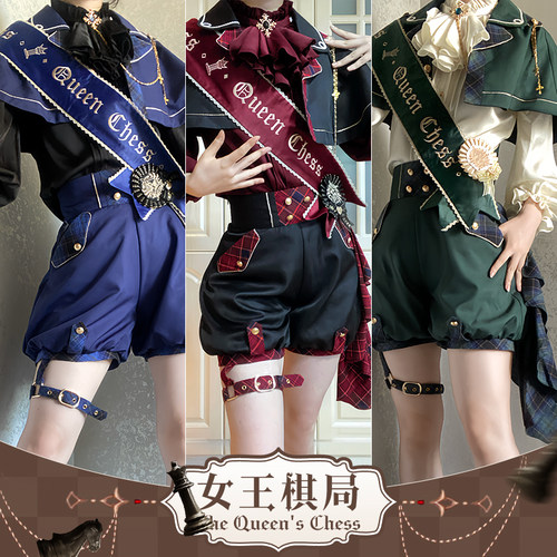 定金 款荧鲤之森原创设计女王棋局王子装lolita洛丽塔斗篷lo基佬